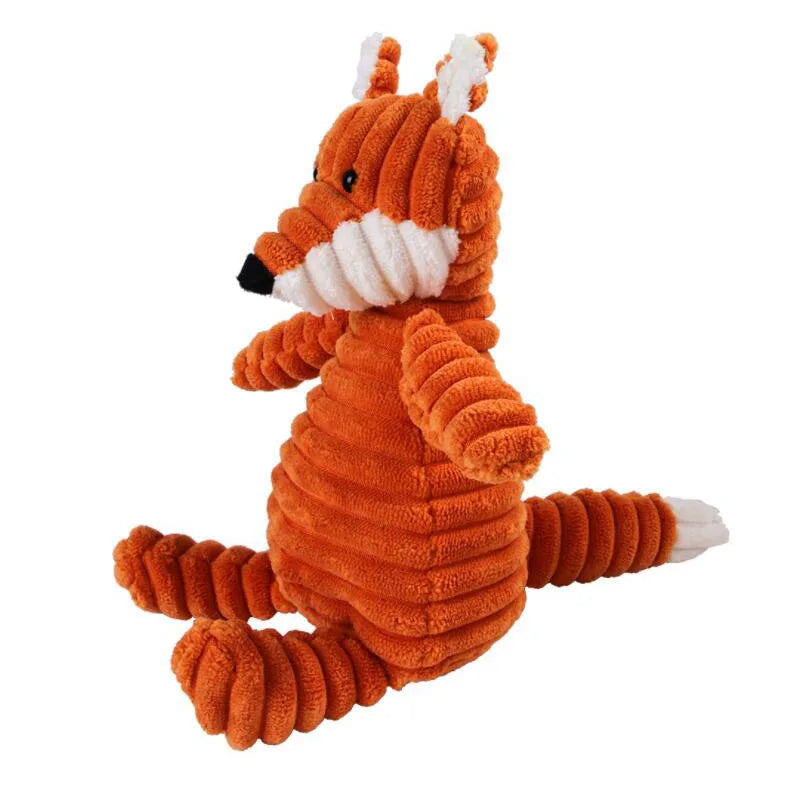Plush Animal-Shaped Squeaky Dog Toy