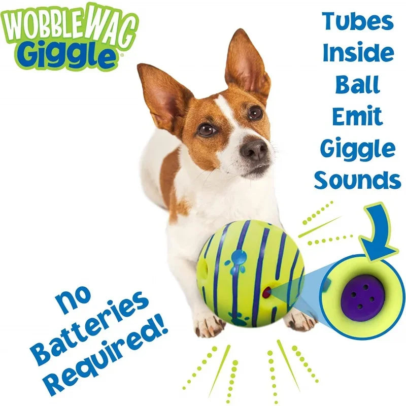 Wobble Wag Giggle Glow Ball Interactive Dog Toy. Hound Haute