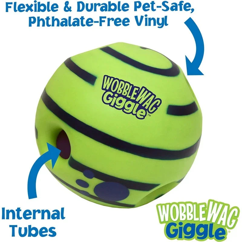 Wobble Wag Giggle Glow Ball Interactive Dog Toy.