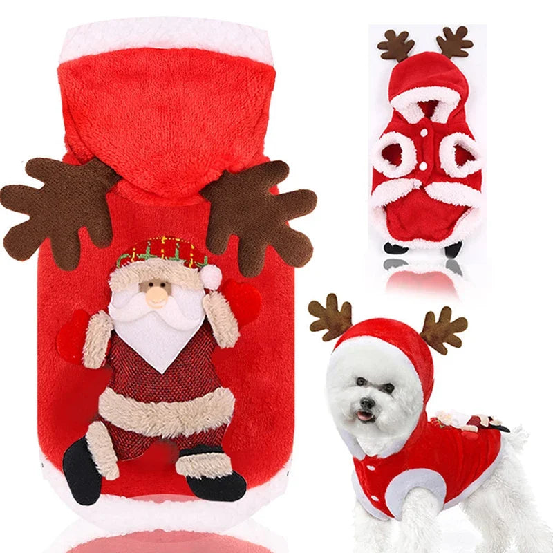 Dog Santa Costume
