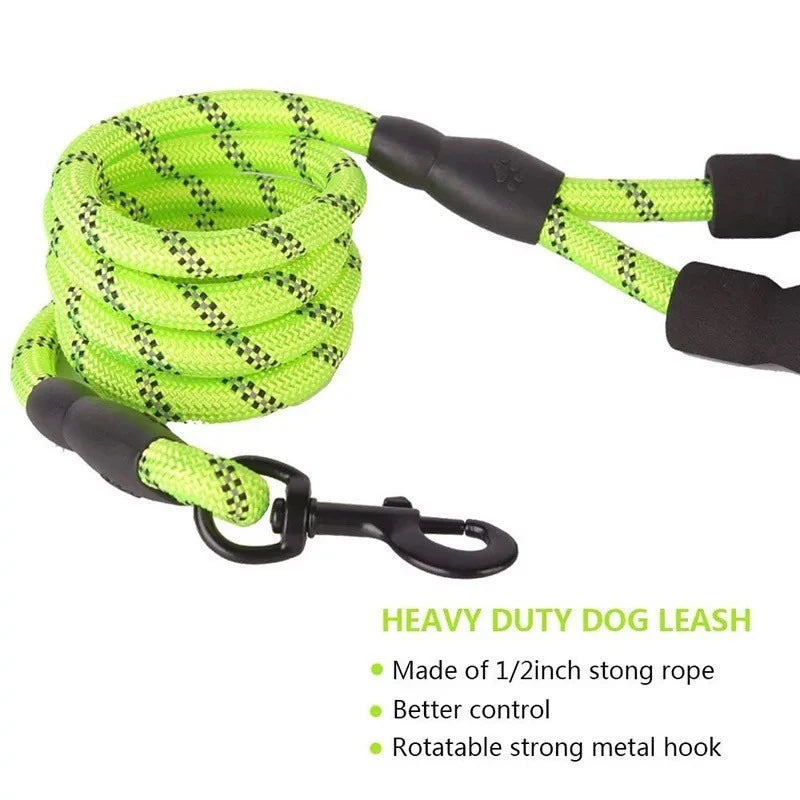 5FT Reflective braided Dog Lead -